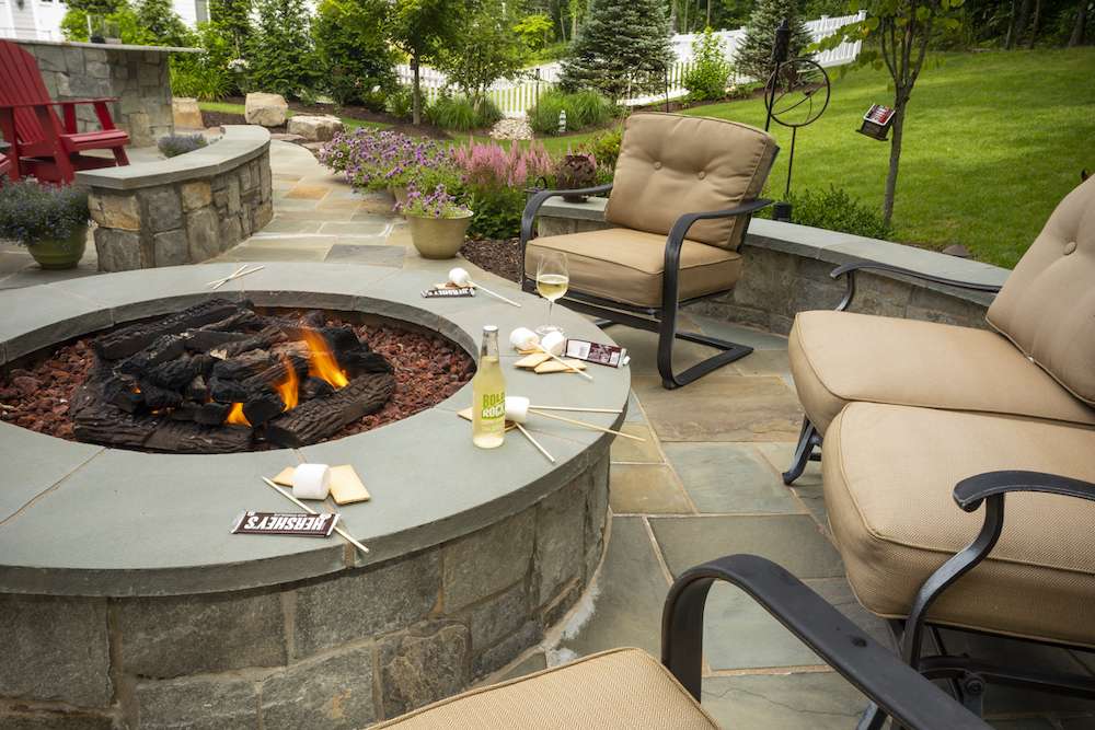 adding a fire pit to an existing patio