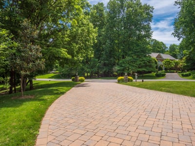 Beautiful paver driveway in Great Falls, VA